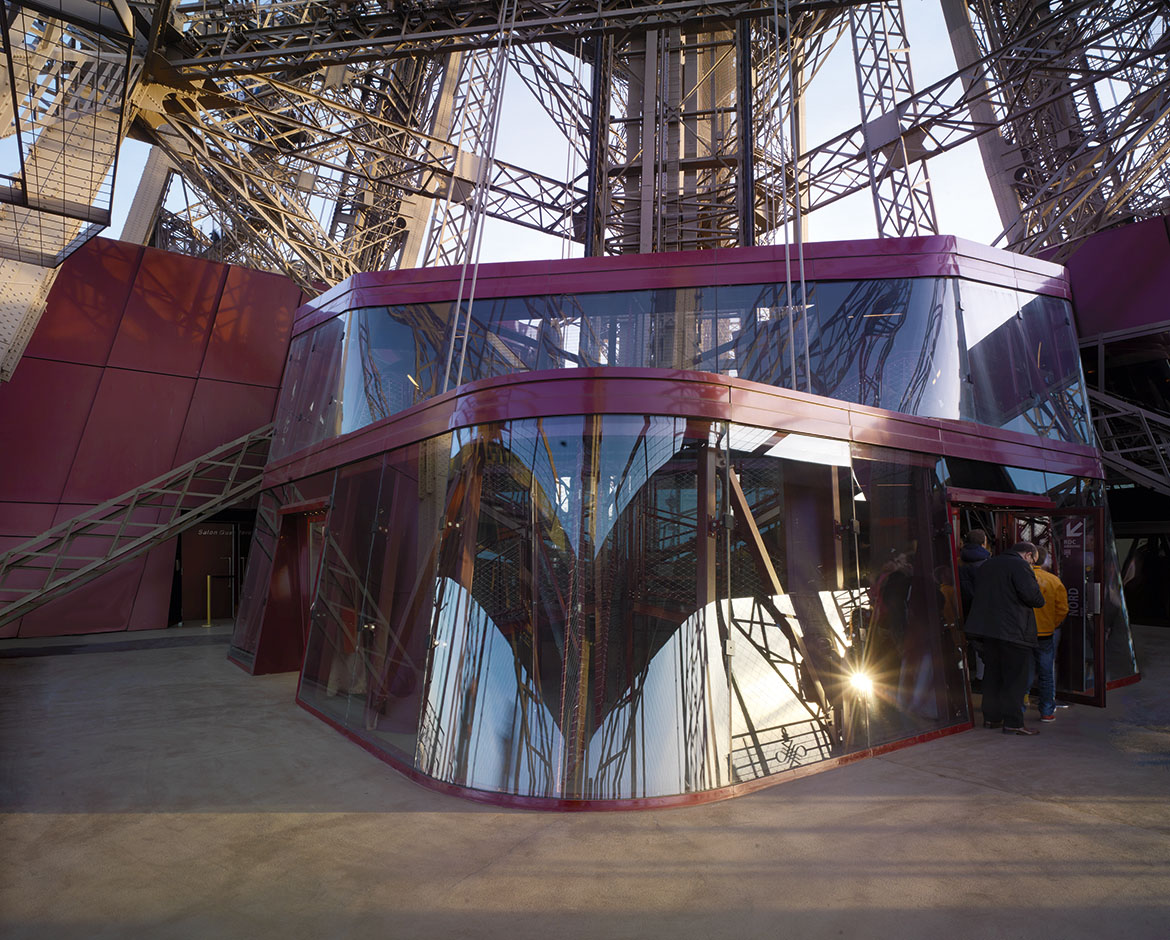 Besucherpavillon Eiffelturm